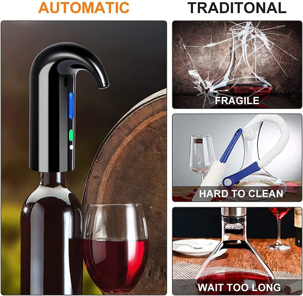 Electric Wine Aerator, Pourer and Dispenser 