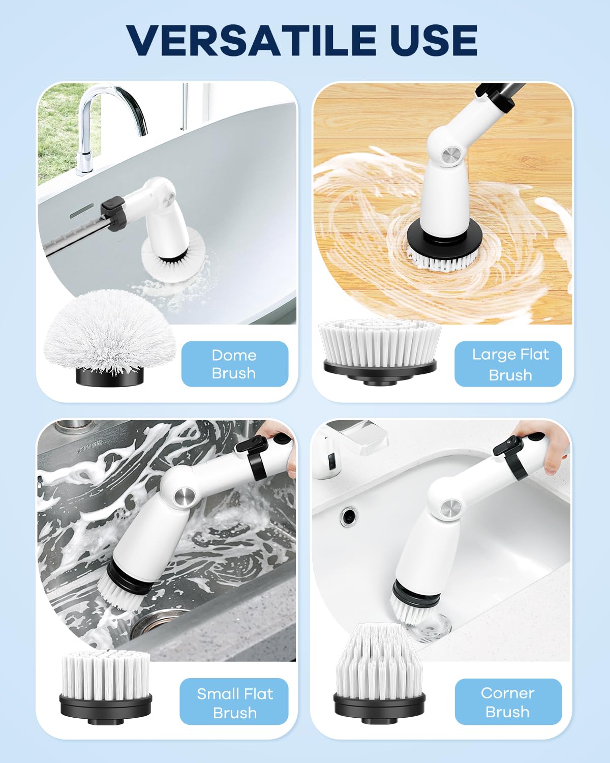 Electric Spin Cordless Shower Scrubber