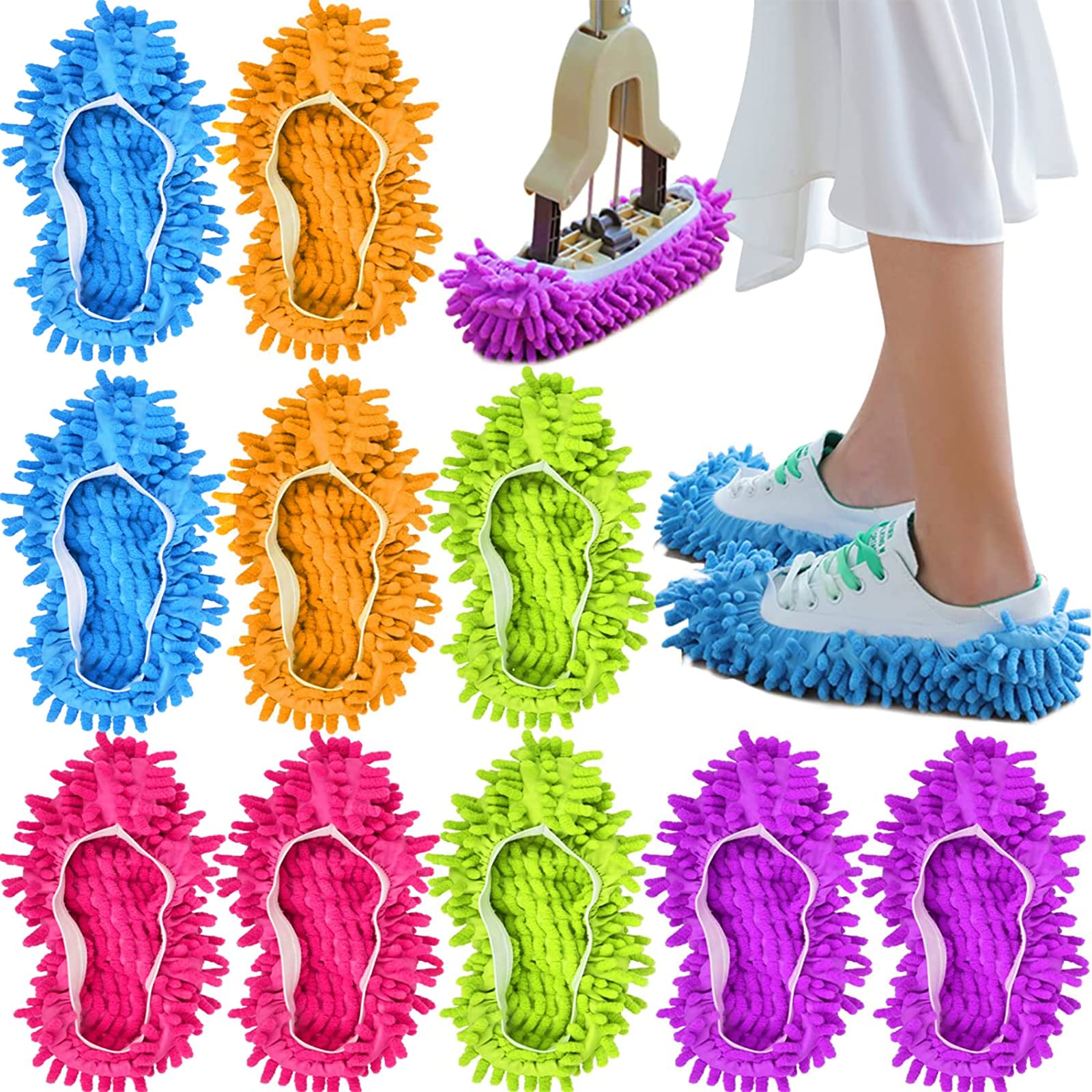 Microfiber Mop Slippers Shoes Cover
