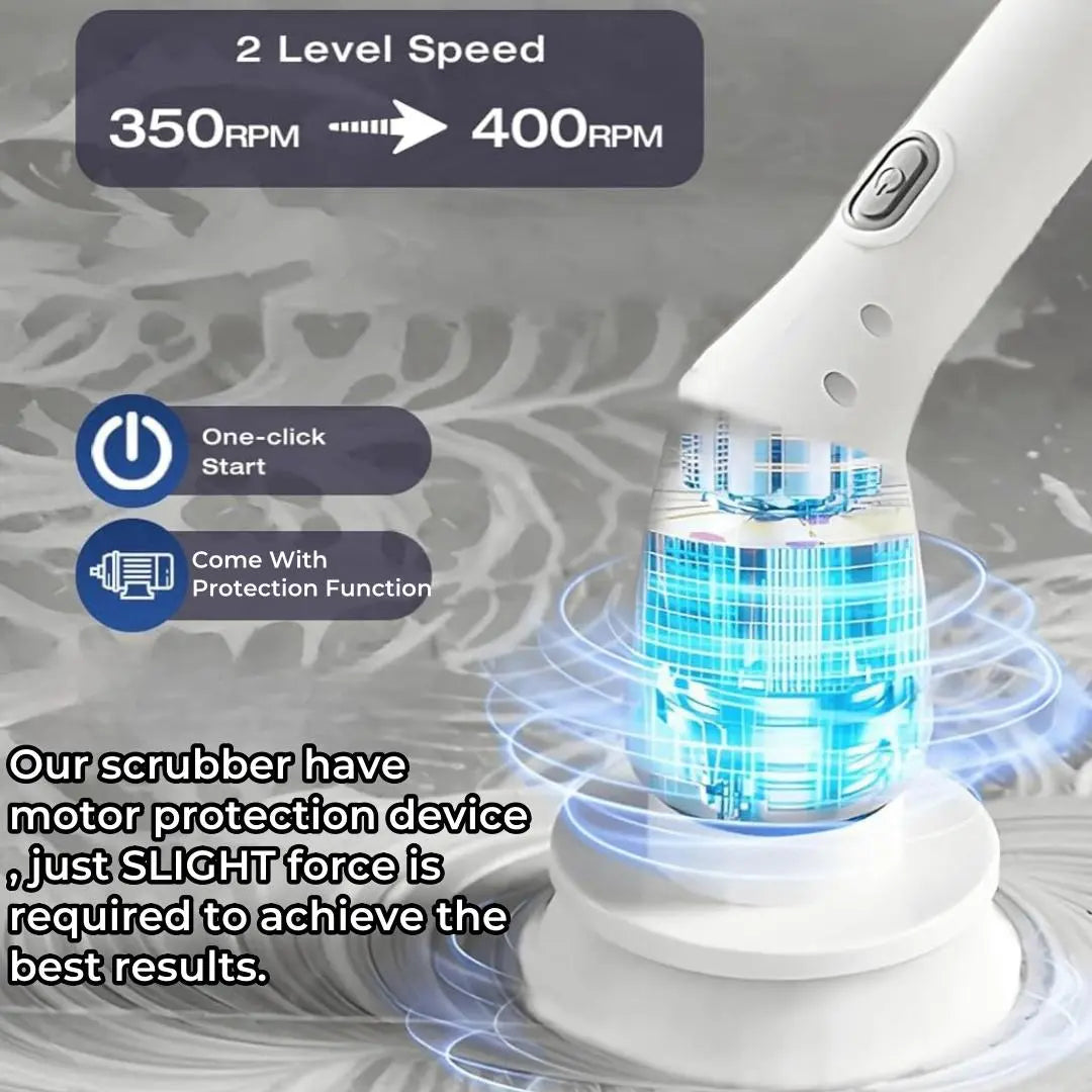 Rechargeable Electric Cleaning Brush Set