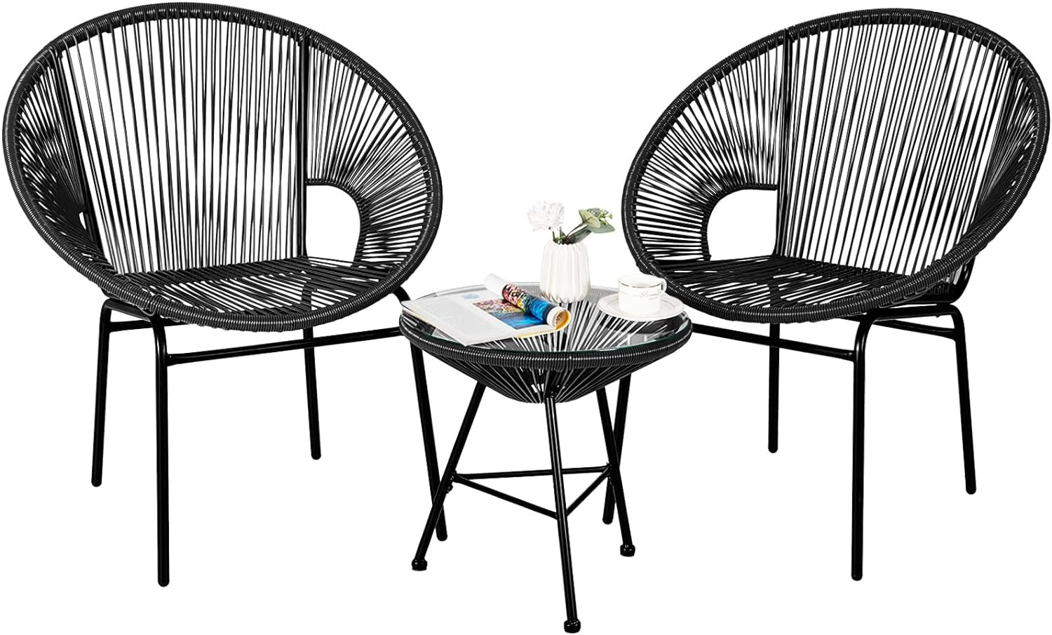 3 Piece All Weather Bistro Set for Patio