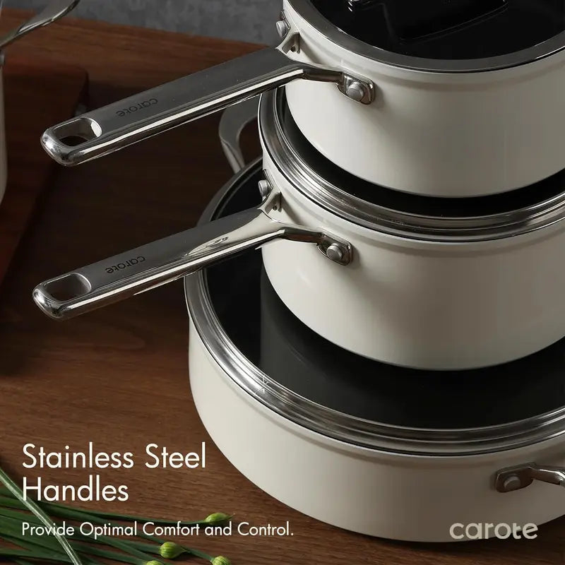 10PCS  Nonstick  Heavy Gauge  Cookware Sets