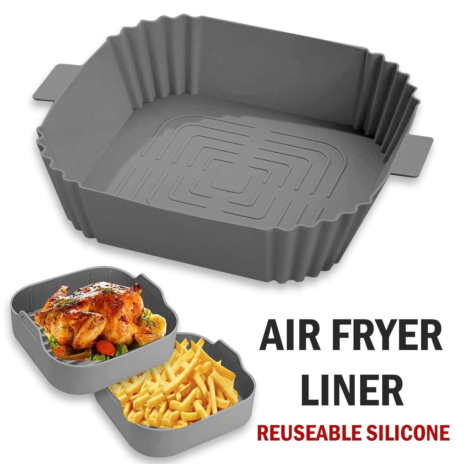 Air Fryer Silicone Basket Liners Non-Stick